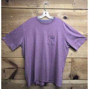 Patagonia Regular Fit LOGO T-Shirt Mens Size 2XL Pocket Short Sleeve Outdoors